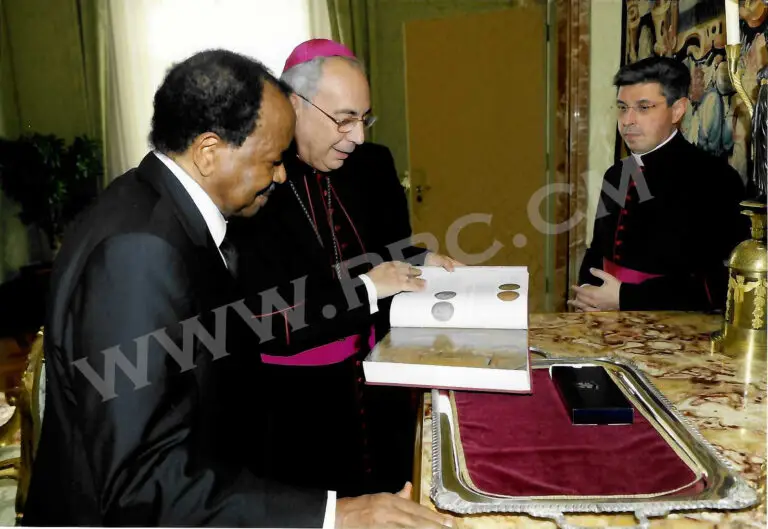 President Paul Biya and Pope Francis, 2013